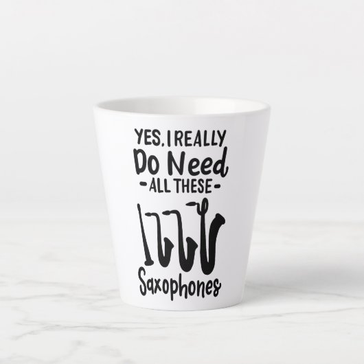 Saxophon - Saxophon - Typen Milchtasse (Vorderseite)
