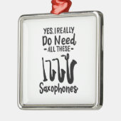 Saxophon - Saxophon - Typen Ornament Aus Metall (Links)