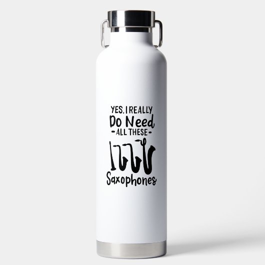 Saxophon - Saxophon - Typen Trinkflasche (Vorderseite)