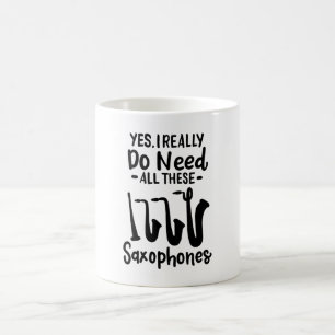 Saxophon - Saxophonarten Kaffeetasse
