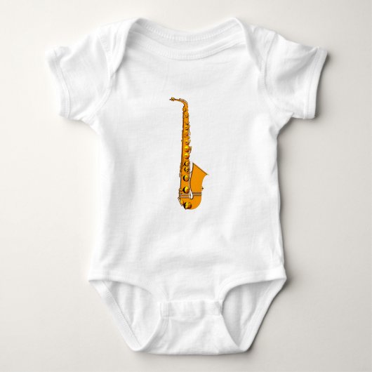 Saxophon saxophone sax baby strampler (Vorderseite)