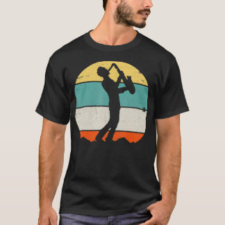Saxophon Saxophonist Blues-Musik Retro Vintage T-Shirt