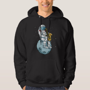 Saxophon Saxophonist gibt Jazzmusik Saxophon Hoodie