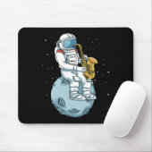 Saxophon Saxophonist gibt Jazzmusik Saxophon Mousepad (Mit Mouse)