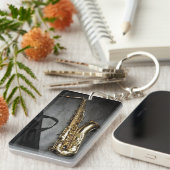 Saxophon Schlüsselanhänger (Vorderseite rechts)