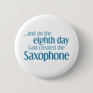 Saxophon-Schöpfung Button