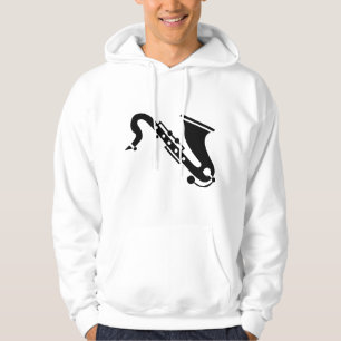 Saxophon - Schwarz Hoodie