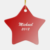 Saxophon Shining Star Foto Keramik Ornament (Hinten)