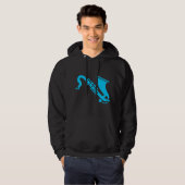 Saxophon - Sky Blue Hoodie (Vorne ganz)