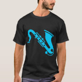 Saxophon - Sky Blue T-Shirt (Vorderseite)