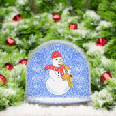 Saxophon Snowman Snow Globe Schneekugeln (Weihnachten)
