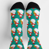 Saxophon Snowman Socken (Oben)