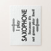 Saxophon - Spielen Sie sich selbst Funny Deko Musi Puzzle (Vertikal)
