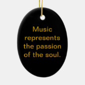 Saxophon-Spieler Keramik Ornament (Hinten)