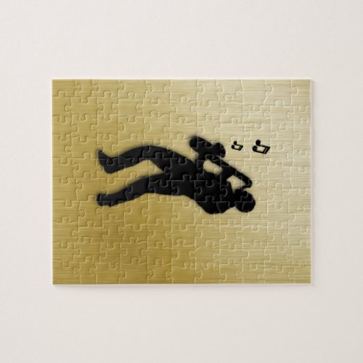 Saxophon-Spieler Puzzle (Horizontal)