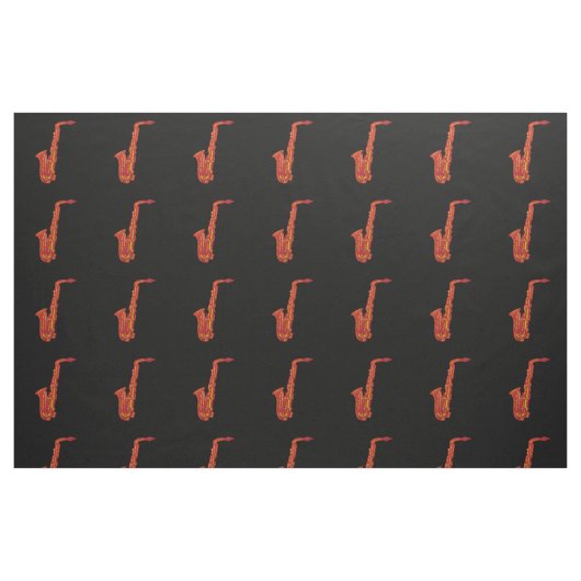 Saxophon Stoff (Fat Quarter (45,7 x 55,9 cm))