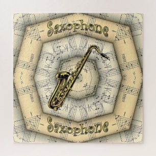 Saxophon ~ Strange Musical Design ~ Unique ~ Puzzle