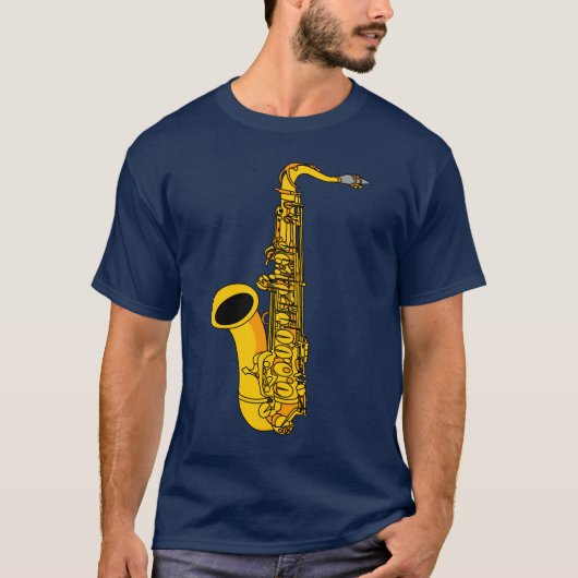 Saxophon T-Shirt (Vorderseite)