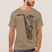 Saxophon T-Shirt (Vorderseite)