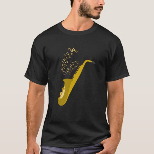 Saxophon-T - Shirt (Vorderseite)