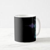 Saxophon T - Shirt Heartbeat Kaffeetasse (VorderseiteRechts)