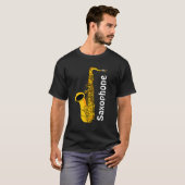 Saxophon Text T-Shirt (Vorne ganz)