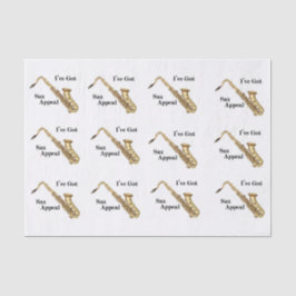 Saxophon Tissue Paper Seidenpapier