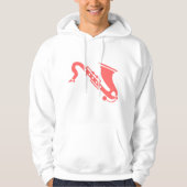 Saxophon - Tropisches Rosa Hoodie (Vorderseite)