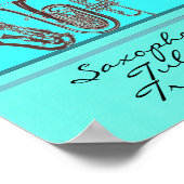 Saxophon Tuba Trumpet Poster (Ecke)