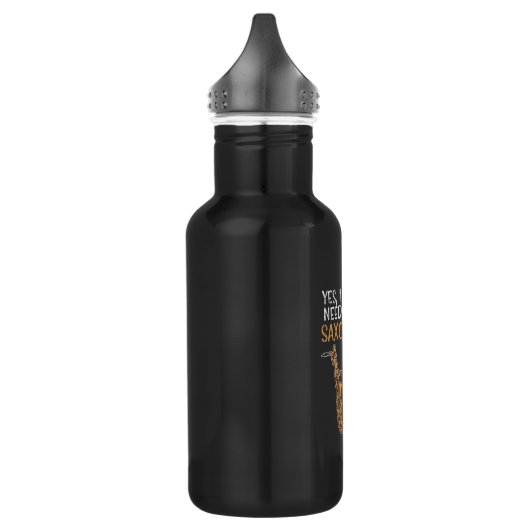 Saxophon-Typen Edelstahlflasche (Links)