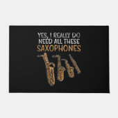 Saxophon-Typen Fußmatte (Vorderseite)