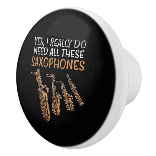 Saxophon-Typen Keramikknauf (Rechts)