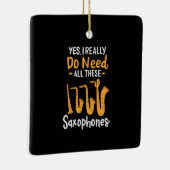 Saxophon-Typen Keramikornament (Rechts)