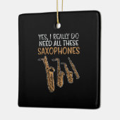 Saxophon-Typen Keramikornament (Links)