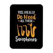 Saxophon-Typen Magnet (Vertikal)