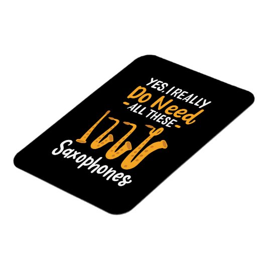 Saxophon-Typen Magnet (Linke Seite)