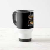 Saxophon-Typen Reisebecher (Vorderseite Links)