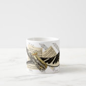 Saxophon u. Klavier-Musik Espressotasse (Vorderseite)