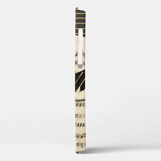Saxophon-u. Klavier-Musik-Illustration Case-Mate iPhone Hülle (Rückseite / Links)