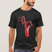 Saxophon und Hinweise T-Shirt (Vorderseite)