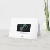 Saxophon und Musiknoten Karte (Rückseite)