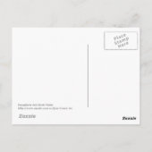 Saxophon und Musiknoten Postkarte (Rückseite)