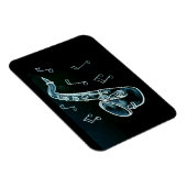 Saxophon und Noten Magnet (Rechte Seite)