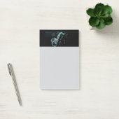 Saxophon und Noten Post-it Klebezettel (Büro)