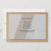 Saxophon und Notenmusik Einladung (Rückseite)