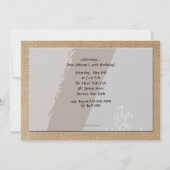 Saxophon und Notenpresse - Einladung (Rückseite)