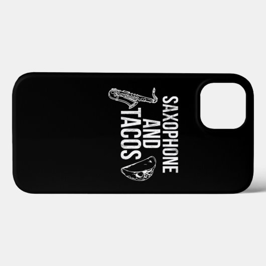 Saxophon und Tacos Funny Taco Band Case-Mate iPhone Hülle (Rückseite (Horizontal))