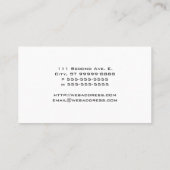 Saxophon Visitenkarte (Rückseite)