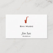 Saxophon Visitenkarte (Vorderseite)