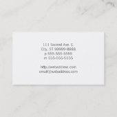 Saxophon Visitenkarte (Rückseite)